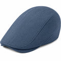 Casquette plate taille unique en tissu bleu style classique