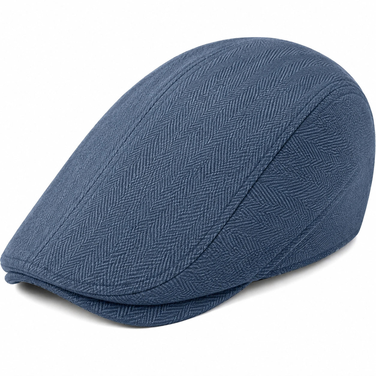 Casquette plate taille unique en tissu bleu style classique