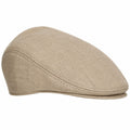 Casquette plate taille unique en tissu beige style classique