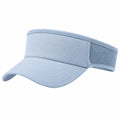 Visière pare-soleil taille unique en textile bleu clair - réglable et respirante